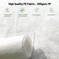 thumbnail image 4 of Gazebo Cover for Hardtop Gazebos, Outdoor Universal Winter Gazebo Cover with Sidewalls and Mesh Windows, All Season Waterproof Enclosed Gazebo Cover, White, 4 of 6
