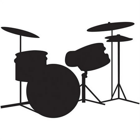 RoomMates Drums Peel and Stick Chalkboard Wall Decals
