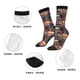 thumbnail image 5 of Balery Skulls and Flowers Calcetas Largas con Estampado para Hombre y Mujer – Suaves y Transpirables, Talla Única (US 5-11), 5 of 6