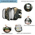 thumbnail image 3 of FORMRS Unisex School Backpack 17" Student Travel Bag with Laptop Compartment, Black Dinosaur, 3 of 7