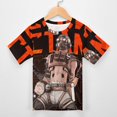 thumbnail image 3 of Apex Legends Octane Kids Short Sleeve Tee Shirt Novelty Crewneck T-Shirts Unisex Summer Blouse Tops for Boys Girls 110CM, 3 of 8