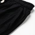 thumbnail image 6 of MRULIC mens shorts Men Summer Solid Color Short Patchwork Sports Short Tether Pocket Short Cotton And Linen Loose Short Men Casual Shorts Black + 4XL, 6 of 7