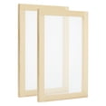 thumbnail image 1 of Uxcell 13.4"x9.8" Pantalla de fabricación de papel de madera, marco de molde para fabricación de papel, color natural 2 paquetes, 1 of 5
