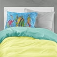 thumbnail image 2 of Troical Fish and Seaweed on Blue Fabric Standard Pillowcase, 2 of 2