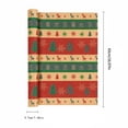 thumbnail image 3 of Vintage Christmas Wrapping Paper with Festive Reindeer and Tree Pattern, 17 Inches X 10 Feet, Brown Kraft Paper Roll for Holiday Gift Wrapping, 3 of 4