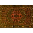 thumbnail image 1 of Ahgly Company Machine Washable Indoor Rectangle Persian Yellow Traditional Area Rugs, 7' x 10', 1 of 4