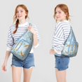 thumbnail image 4 of Summer Beach Sling Backpack - Mermaid & Seashell Design Crossbody Shoulder Bag, Fashionable Daypack, 4 of 4