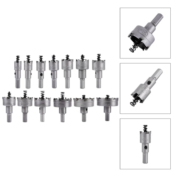 13 unids/set 16 18 20 22mm HSS broca sierras perforadoras conjunto acero inoxidable de alta velocidad aleación de Metal ANGGREK Otros