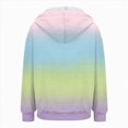 thumbnail image 6 of Towmus Zip Up Hoodie Women Trendy Gradient Printed Long Sleeve Full Zipper Plus Size Coat Fall Jacket Hooded Sweatshirt With Pockets, 6 of 6