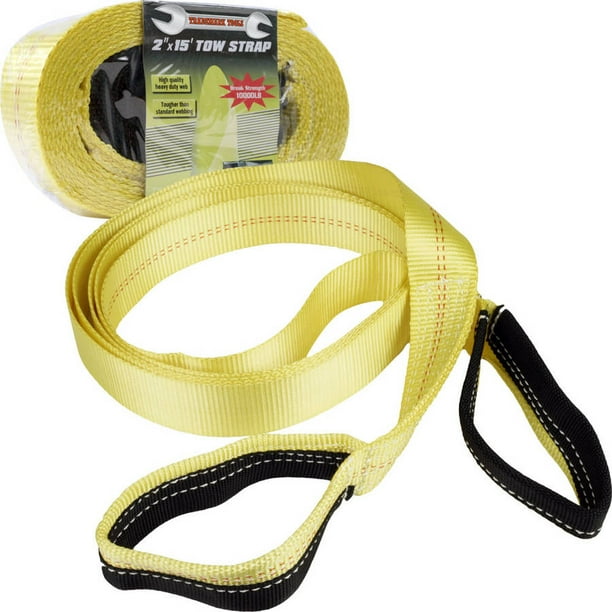 Stalwart Heavy Duty Nylon Tow Strap