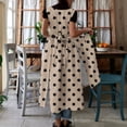 thumbnail image 5 of Maqroz Summer Dresses for Women Convertible Side Tie Round Neck Casual Pocket Tank Dress Beach Vacation Boho Sundress Khaki L, 5 of 7