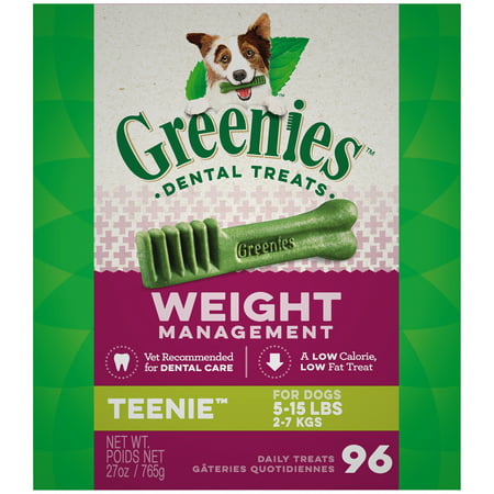 GREENIES Weight Management TEENIE Natural Dental Dog Treats, 27 oz.