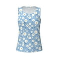 thumbnail image 4 of Easygdp Daisies Flowers Women's Workout Tank Top, Running Top, Hiking Shirt, Quick-Dry for Running, Yoga, Hiking - Medium, 4 of 9