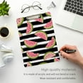 thumbnail image 5 of FMSHPON Water Melon Striped Clipboard Hardboard Wood Nursing Clip Board and Pull for Standard A4 Letter 13x9 inches, 5 of 7