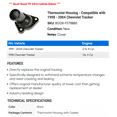 thumbnail image 2 of Thermostat Housing - Compatible with 1998 - 2004 Chevy Tracker 1999 2000 2001 2002 2003, 2 of 2