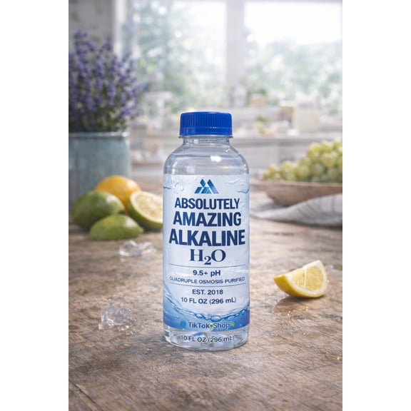Absolutely Amazing Alkaline H2O premium pure alkaline drinking water 10 oz case- 24 ct. (9.5 PhB)