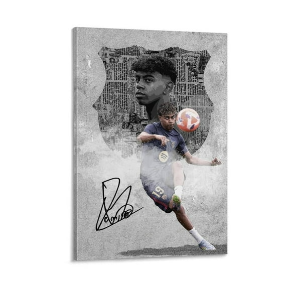 Lamine Yamal Soccer Poster Football Player Canvas Wall Art (11) Poster For Bedroom Kitchen Bathroom Living Room Office Decor