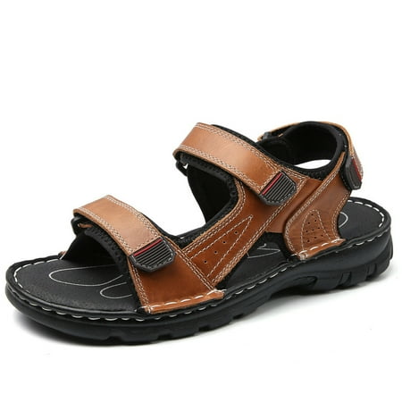

Men s Sandals Leather Open Toe Beach Sandal Outdoor Summer Sport Sandals