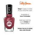 Sally Hansen Miracle Gel Nail Color, World Wide Red, 0.5 oz, At Home Gel Nail Polish, Gel Nail
