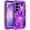 #2-Purple Butterfly, variant on CASEFIV for Samsung Galaxy S26 Ultra Case,Glow in The Dark,Shockproof Protection Hard PC Soft Flexible TPU Bumper Drop Protective Protective Phone Cover Case for Galaxy S26 Ultra,Purple Butterfly