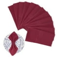 thumbnail image 1 of Uxcell 12-Pack Servilletas de Tela, 17" x 17" Servilletas de Algodón para Otoño, Servilletas de Cena Lavables para Bodas [Rojo Vino], 1 of 1