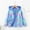 czb# Blue77, variant on Cuzibr Coats For Girls Shiny Leather Gradient Hooded Jackets Fuzzy Thermal Lined Long Sleeve Windbreaker Winter Clothes,Blue,2-3 Years