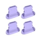 thumbnail image 1 of Matsuzay 4Pcs Mobile Phone Stopper Dust Proof USB Protection Anti-dust Cap Micro Charging Port Replacement for 13/Mini/Pro/Pro Max Cables de audio/vídeo Púrpura claro, 1 of 4