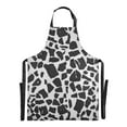 thumbnail image 2 of Cow Print Kitchen Apron with 2 Pockets Adjustable waterproof Cooking Aprons for Women Men Chef, 2 of 7
