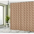 thumbnail image 5 of Ambesonne Brown Paisley Shower Curtain, Oriental Flower Art, 69"Wx70"L, Champagne Pale Cinnamon, 5 of 5
