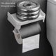 thumbnail image 2 of Toystoory Soporte de rollo Soporte de pared para servilletas de baño Estante sin perforaciones Soportes para estantes Autoadhesivo Cocina Baño Juegos de accesorios de baño Verde ostra Verde ostra, 2 of 6