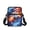 Bald Eagle American Flag, variant on Southwestern Horse Aztec Pattern with Zipper Crossbody Purse, Polyester Crossbody Bags Front Pocket Cell Phone Messenger Bag for Daily Commute Casual Use