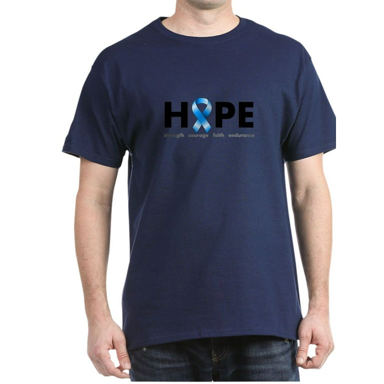 Aangenaam kennis te maken rekruut heilige CafePress - Blue Ribbon Hope Clothing Men's Value T Shirt - 100% Cotton  T-Shirt - Walmart.com