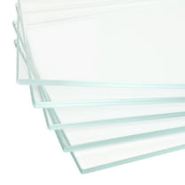 12" x 48" 5-PCS Tempered Glass Shelf, Rectangular Frameless Glass Shelves - 3/16" Thick, Suitable for Bookshelves, Display Cases, Retail Fixtures and Tabletops