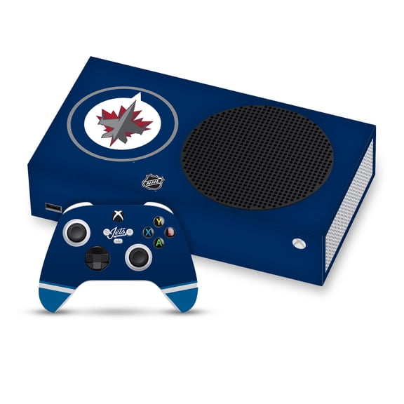 Head Case Designs Officially Licensed NHL Winnipeg Jets Plain Vinyl Sticker Skin Decal Cover Compatible with Microsoft Series S Console & Controller