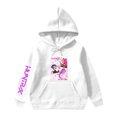 thumbnail image 1 of Moonsky Sudadera con capucha y cordón HUNTRX, estampado de grupo de chicas coreanas, jersey corto, suave y cómodo, top de manga larga para primavera y otoño.,Blanco,100, 1 of 5