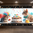 thumbnail image 5 of Decorative Design Happy Birthday Banner Colorful Theme Party Backdrop for Kids Party Indoor Decoration Photo Shoot, 5 of 8