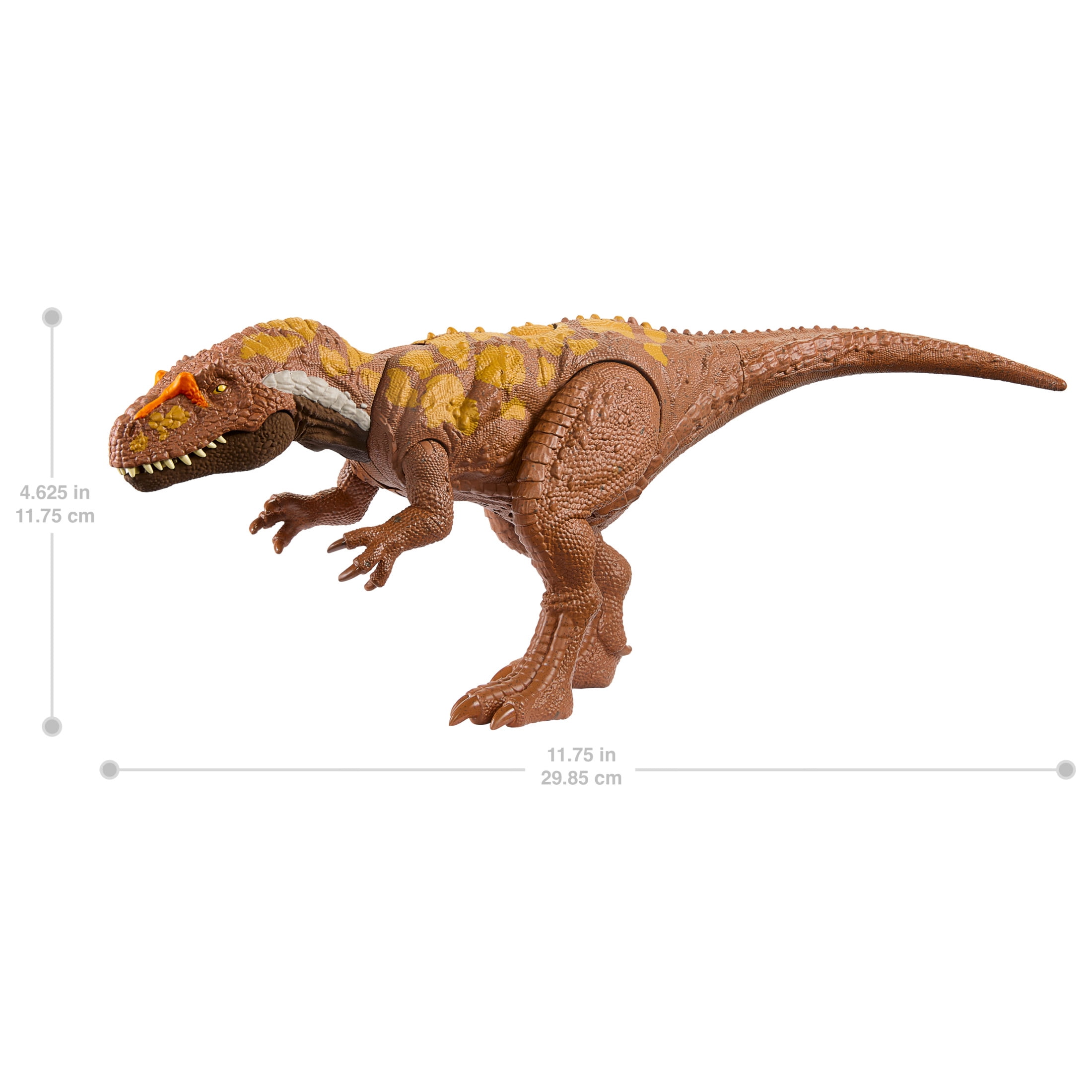 Jurassic World Wild Roar Dinosaur, Megalosaurus Action Figure Toy with Sound