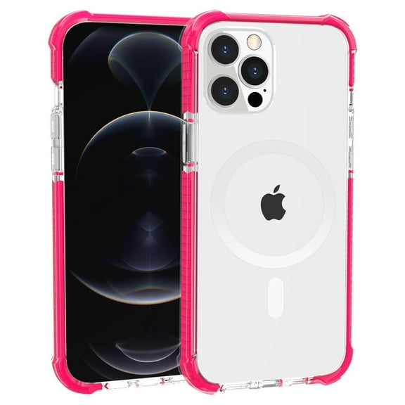 HD Accessory Magnetic Bumper Cell Phone Case for Apple iPhone 14 Pro Max, Pink