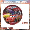 thumbnail image 1 of Disney Cars decoraciones para fiesta de cumpleaños Rayo Mcqueen vajilla desechable Banner globo chico Baby Shower suministros para fiesta de carrera, 1 of 4
