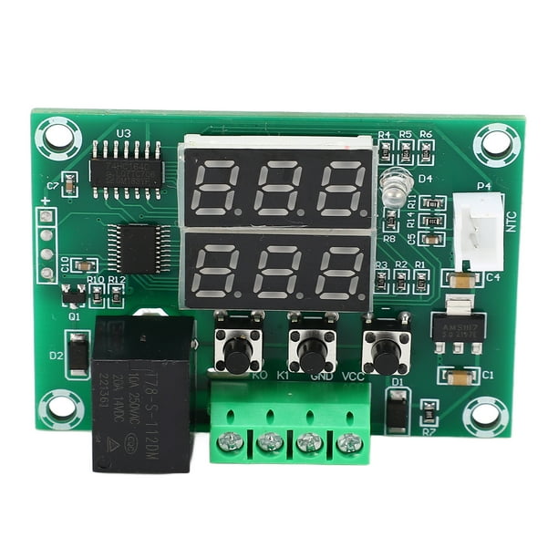 Interruptor de control de temperatura de doble pantalla, Termostato digital de doble pantalla Termostato de doble pantalla Controlador de temperatura de doble pantalla Durabilidad mejorada