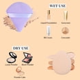 thumbnail image 3 of DUAIU 14pcs Beauty Blender Set,Mini Makeup Sponges in Bottle for Flawless Foundation （Purple), 3 of 8