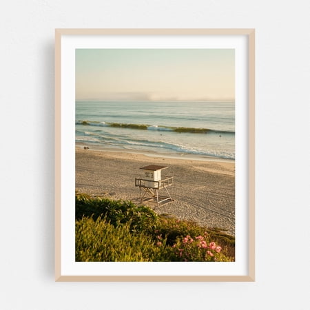 Salt Creek Beach, Dana Point 02 - Dana Point California Photography Beach Coast Ocean Seascape Landscape Waves Scenic Oak Framed Wall Art Print 16 x 20 inches