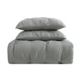 thumbnail image 2 of Truly Soft Pleated Grey Full / Queen Duvet Set, 2 of 4