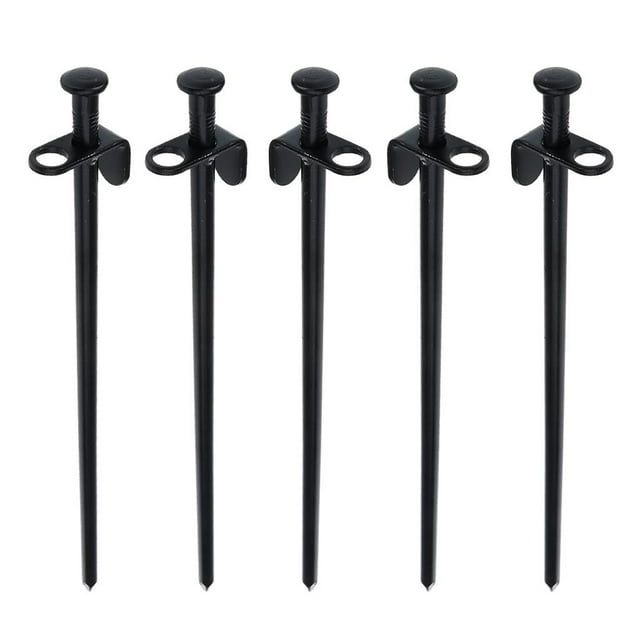 5 piezas de estacas de acero resistentes para toldos de camping, carpas, toldos, refugios. 30 centimetros