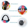 thumbnail image 7 of FORMRS Women's Travel Backpack Purse Anti-Theft Hidden Pockets Casual Shoulder Bag, Purple Triangles, 7 of 7