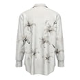 thumbnail image 4 of NTACZA Womens Tops Summer Silk Floral Business Button Down Shirt Work Office Long Sleeve Women Shirts XL, 4 of 5