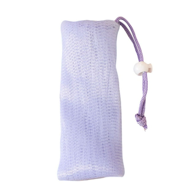 Bolsa de jabón de malla exfoliante Bolsa de jabón de malla exfoliante para baño en casa de hotel Violeta Yuyangstore Bolsa ahorradora de jabón
