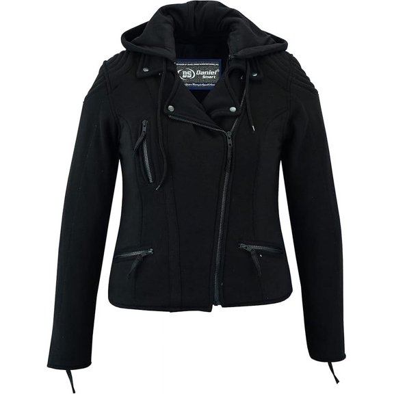 Daniel Smart Women’s Jacket Soft Reinforced Material Motorcycle Jacket with Lightweight Design