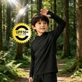 thumbnail image 5 of Fancifize Boys UPF 50+ Rash Guard Hoodies Kids UV Sun Protection Long Sleeve Tshirts Outdoor Fishing Camping Shirts 5-15 Years, 5 of 8