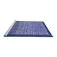 thumbnail image 2 of Ahgly Company Machine Washable Indoor Rectangle Abstract Blue Modern Area Rugs, 4' x 6', 2 of 4